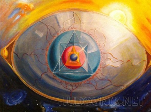 Картина маслом на холсте - Взгляд вселенной